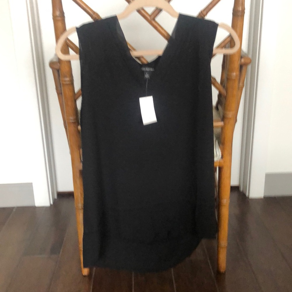 Banana Republic Black Sleeveless Blouse
